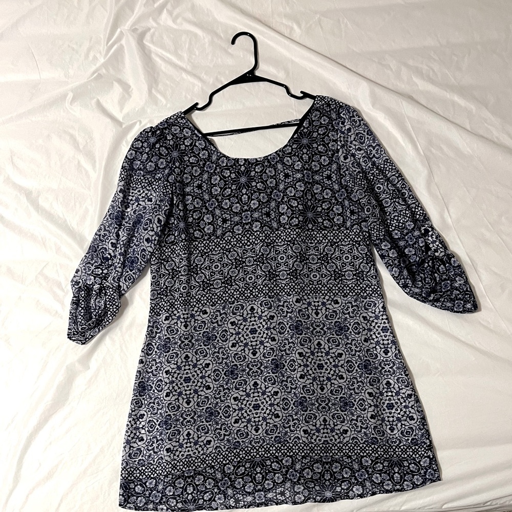 Dark blue mini dress